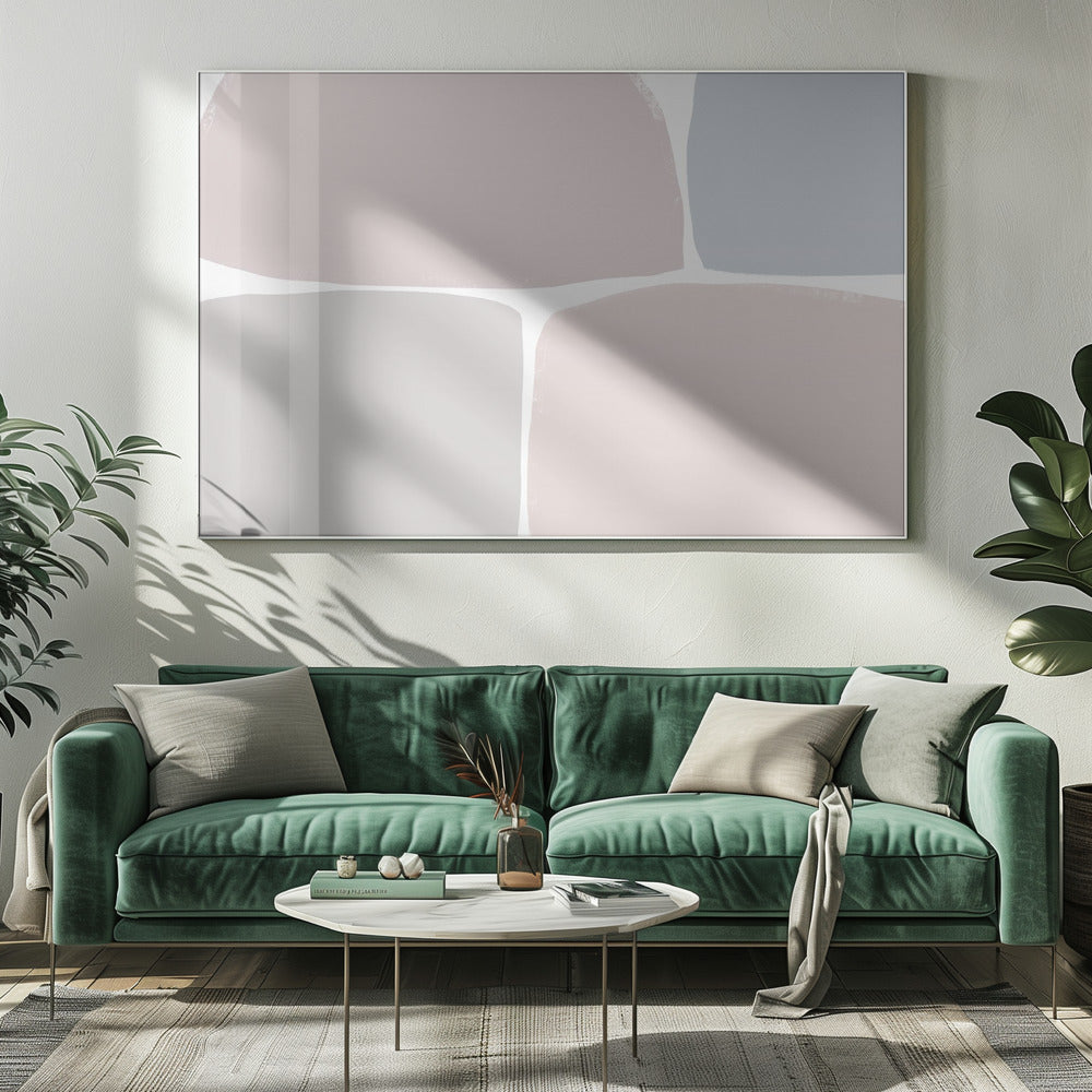 Pastel Tones with Geometric Shapes | Canvas