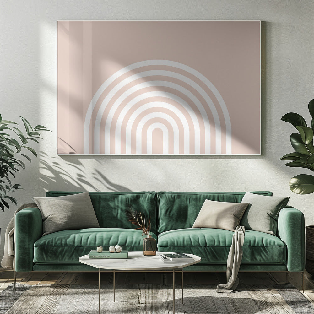 Peach Rainbow | Canvas