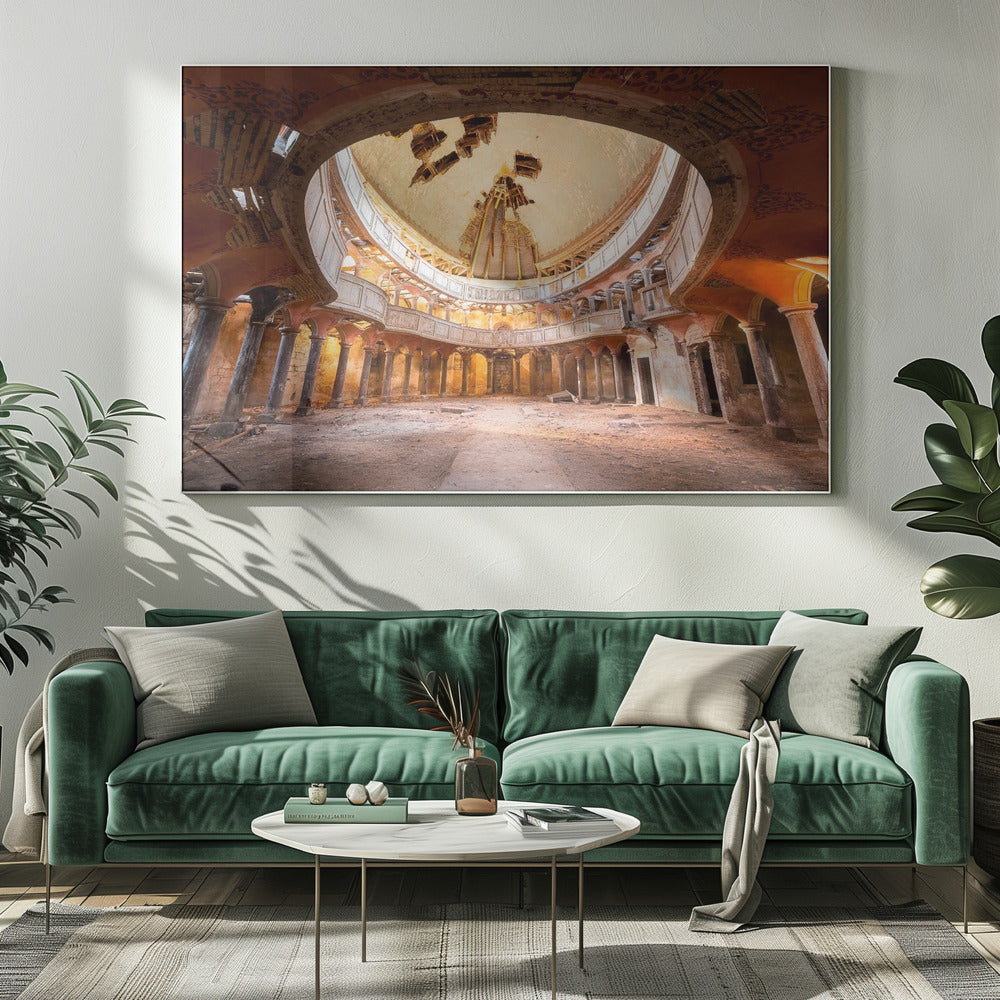 Round Chapel in Decay | Canvas