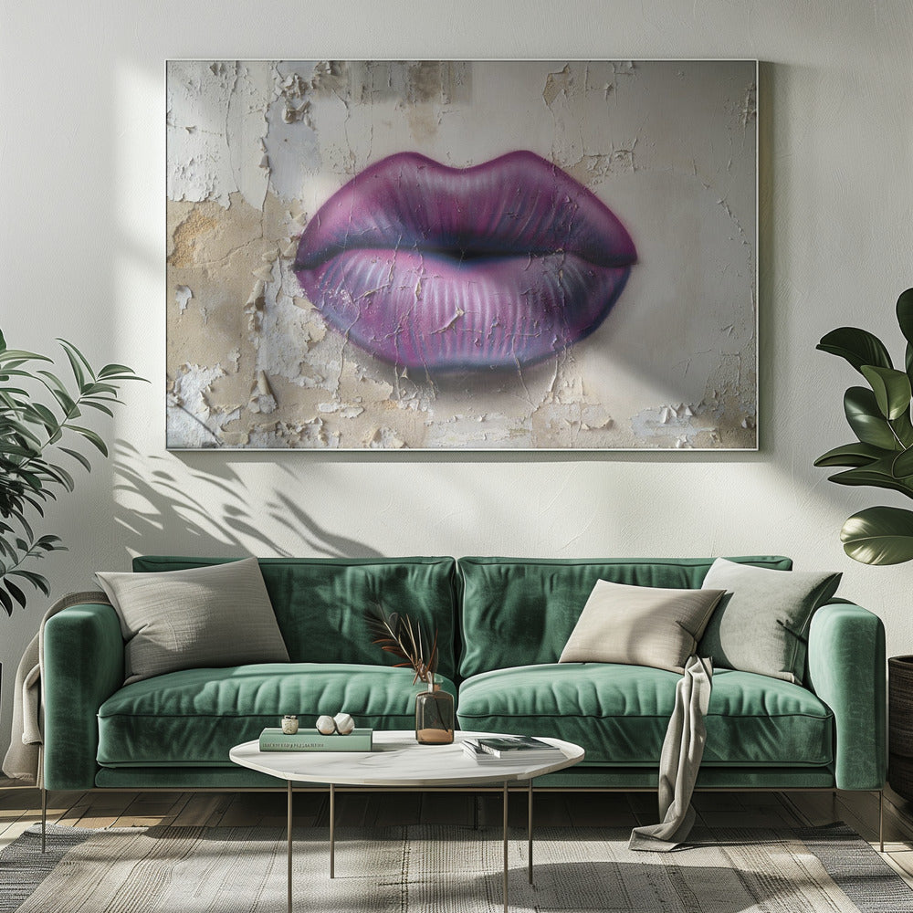Lips on the Wall | Canvas