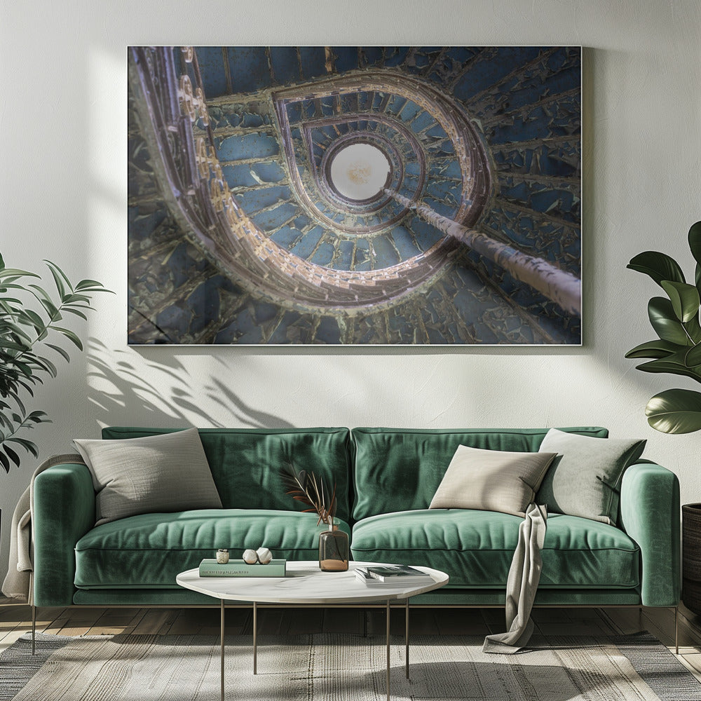 Blue Staircase | Canvas