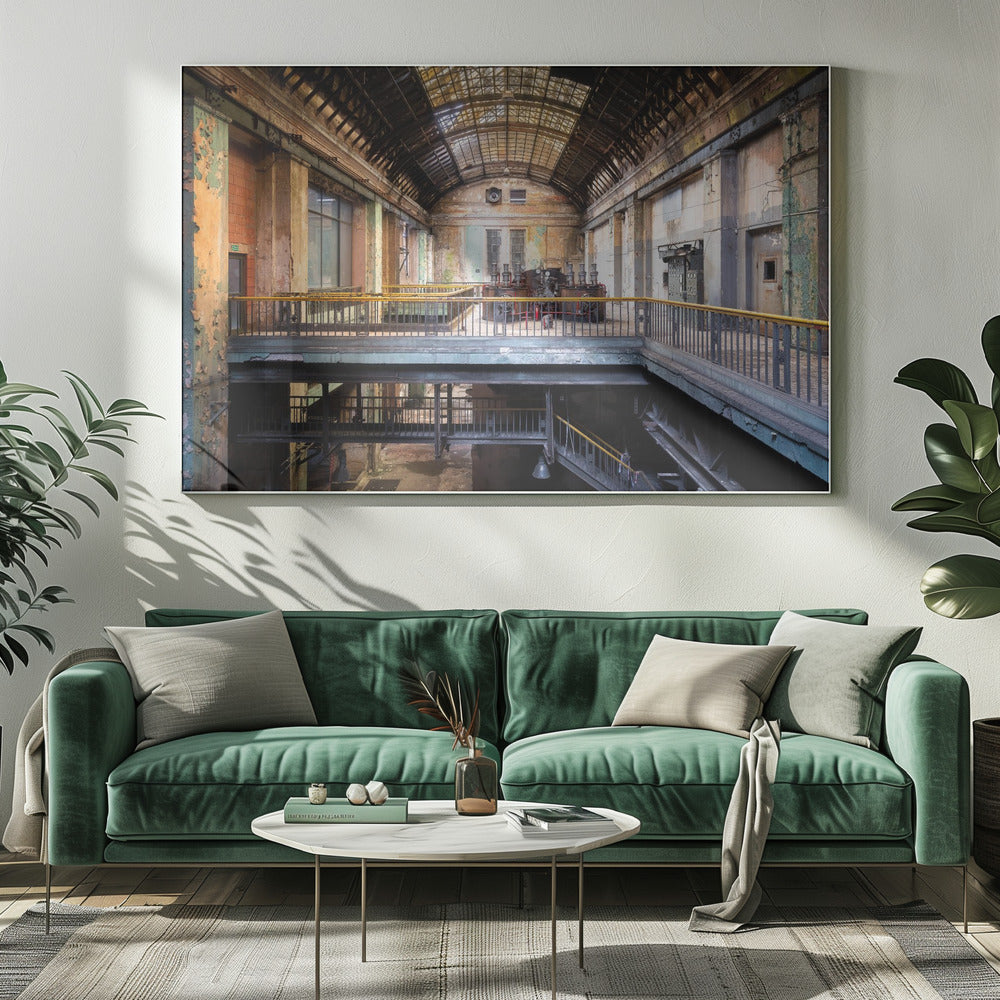 Industrial Hall in Decay | Canvas