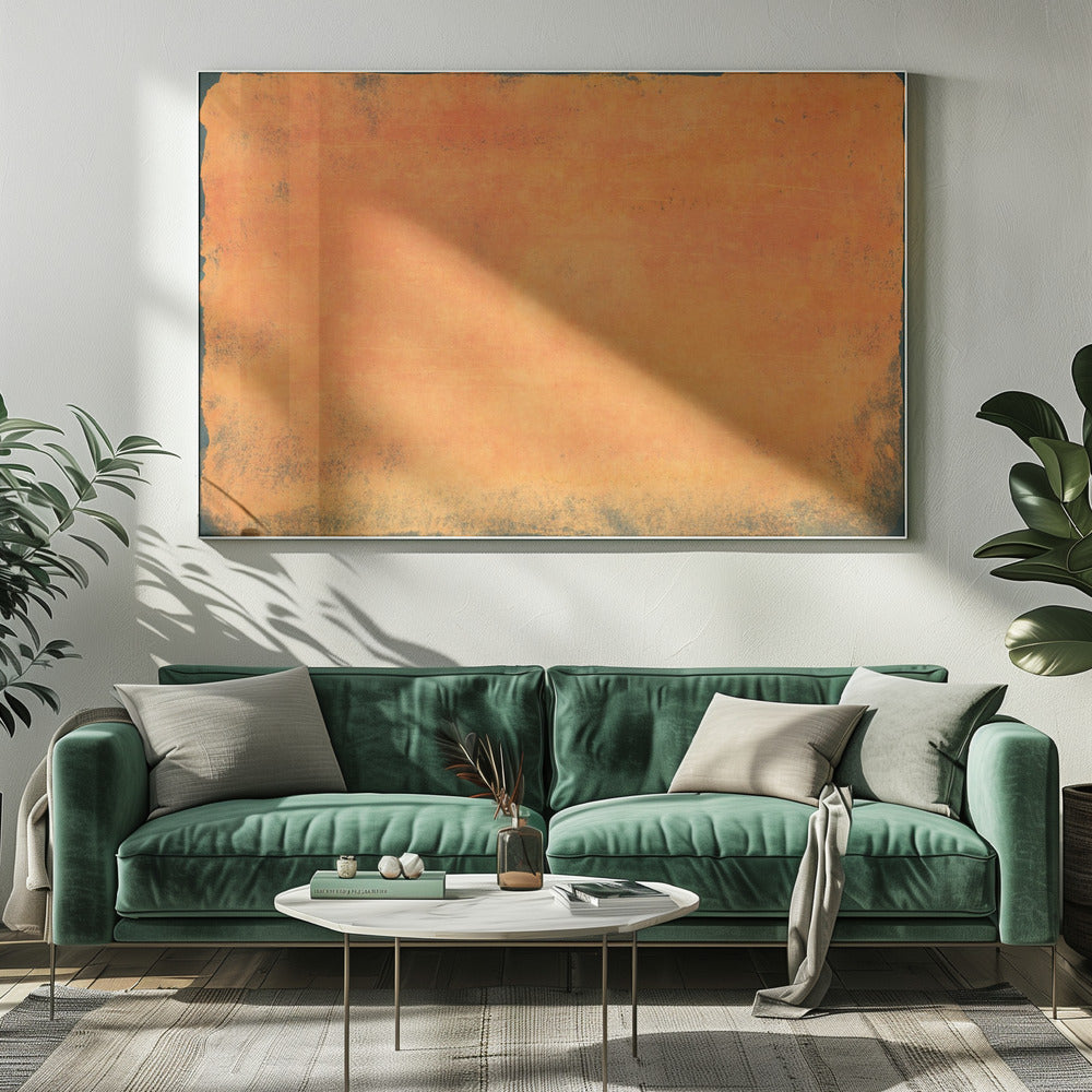 Minimal Orange Abstract 01 | Canvas