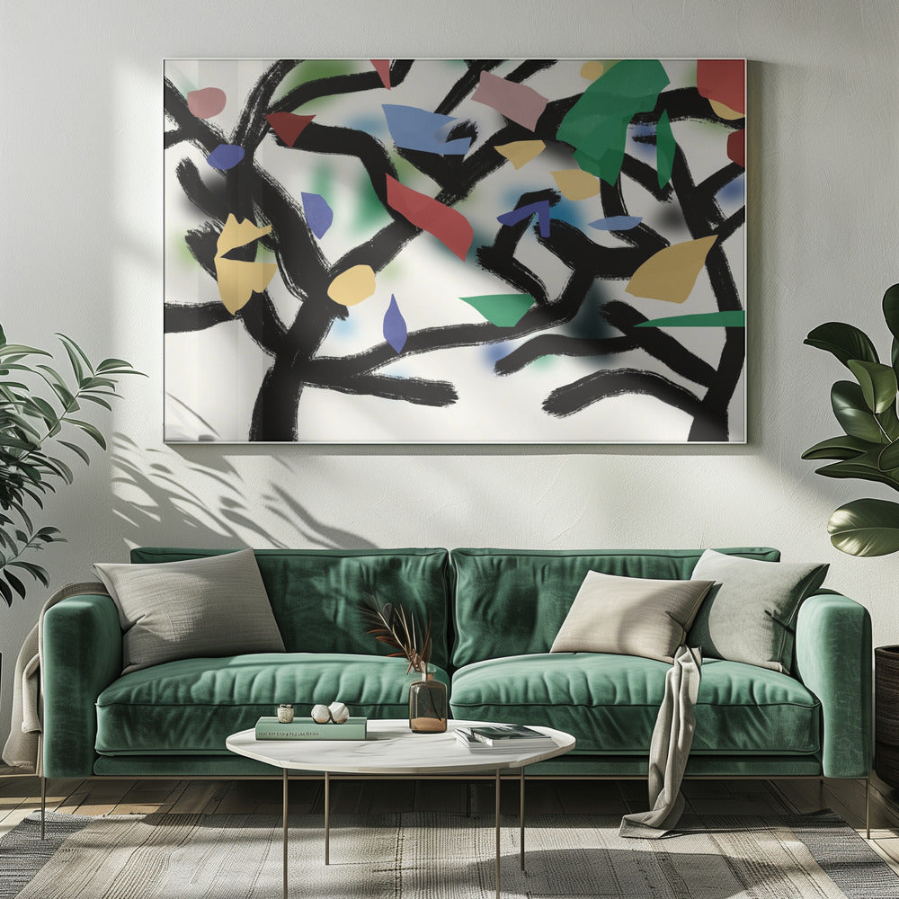 Colorful Branch Dance | Canvas