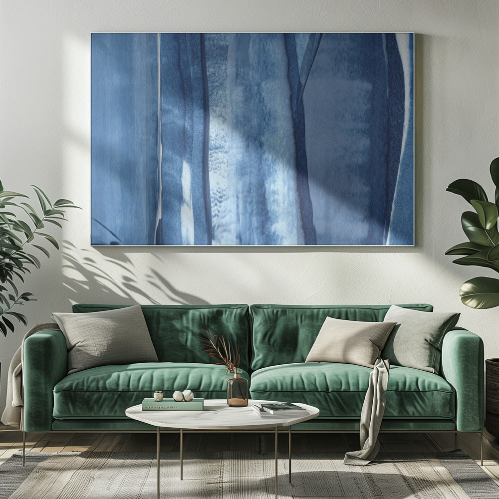 Blue Lines And Shades | Canvas