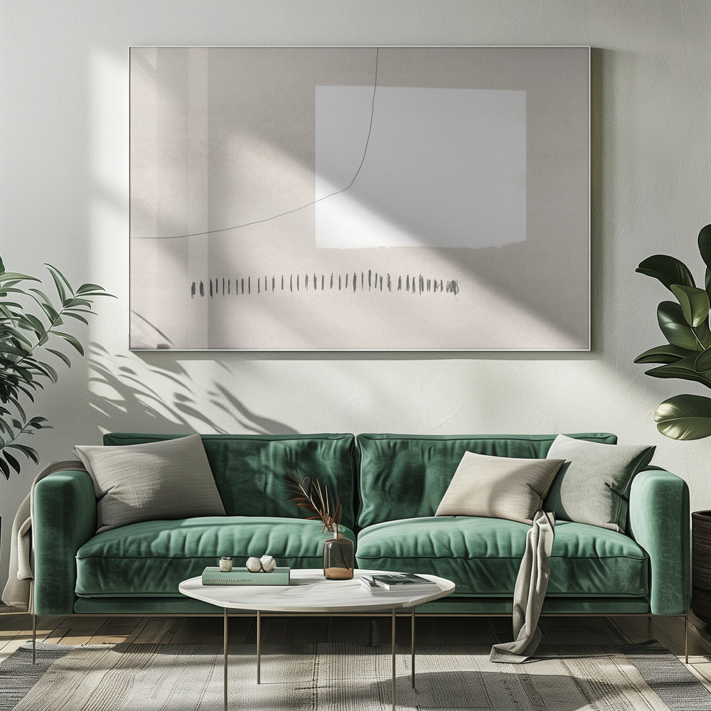 White Rectangle Contrasting | Canvas