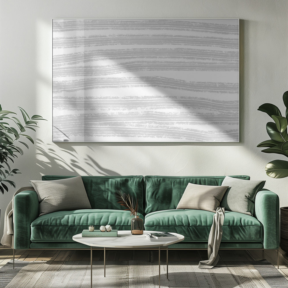 Grey Stripes Artwork | Canvas