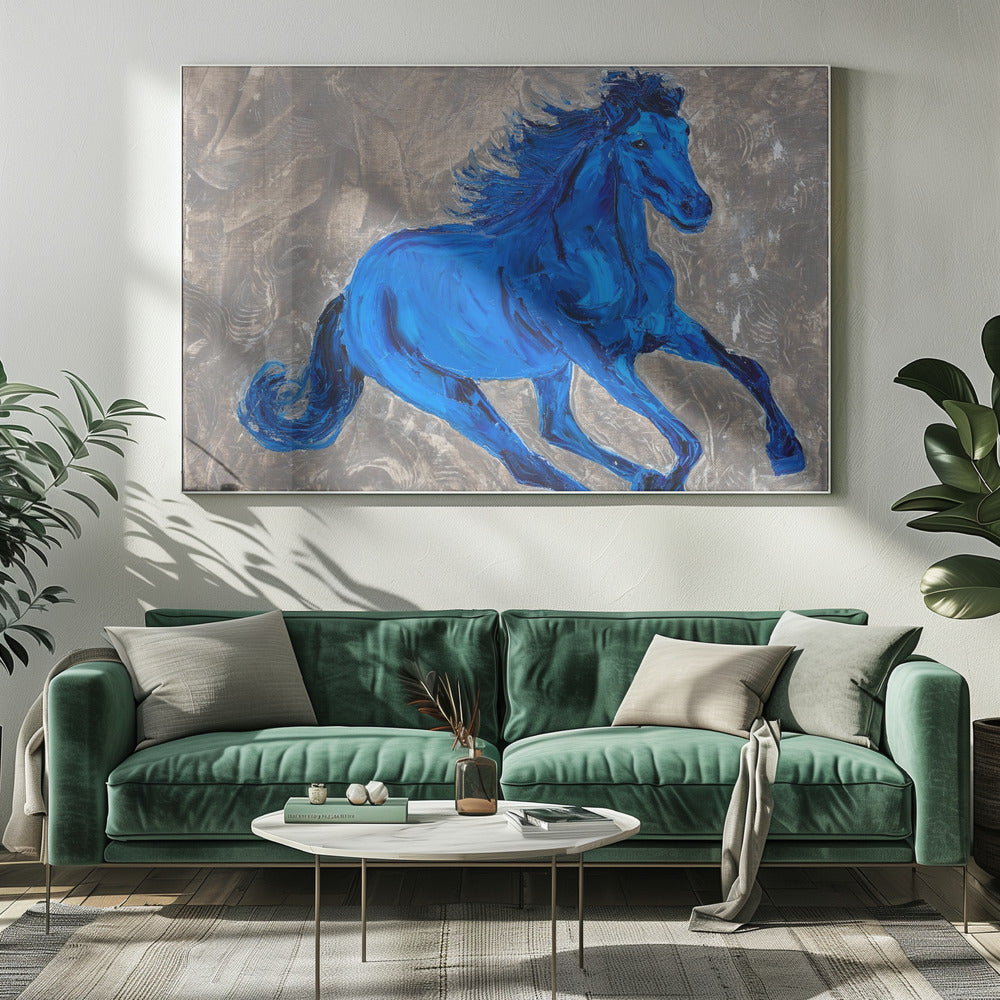 Blue Horse | Canvas