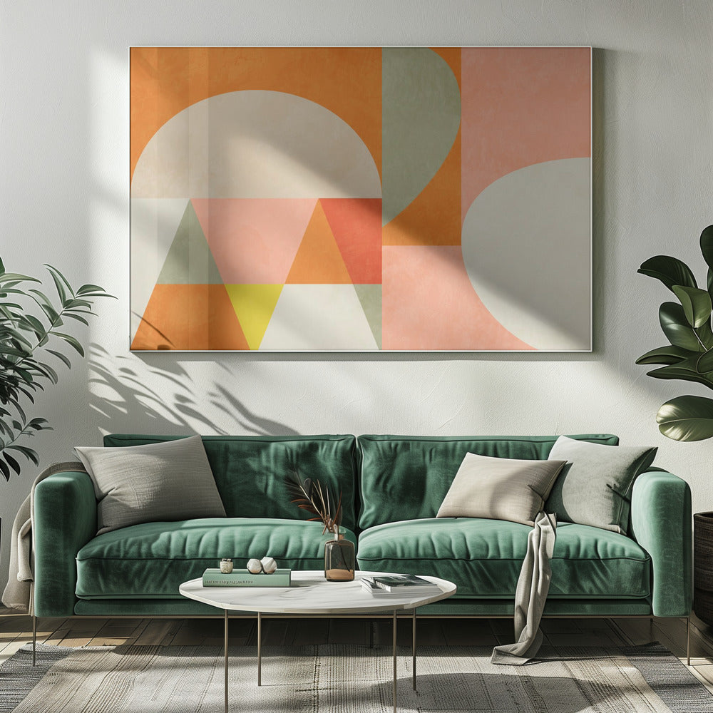 Summer Circles22 4 V | Canvas