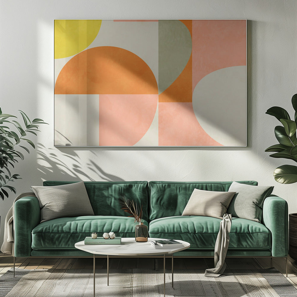 Summer Circles22 3 V | Canvas