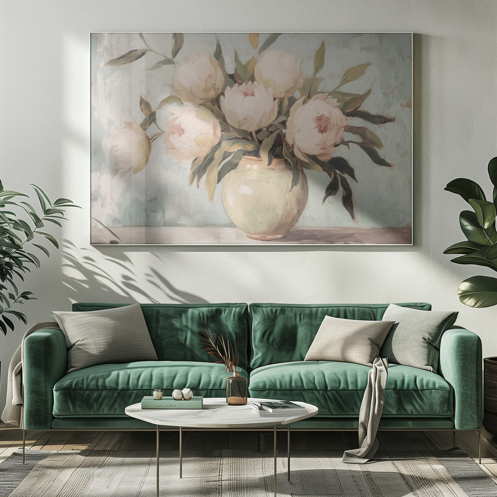 Peonies Flower Still Life | Canvas