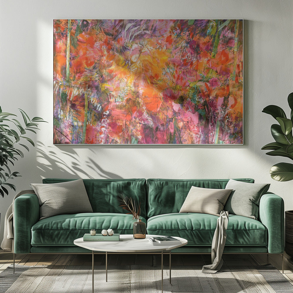 Vibrant Flora Tapestry | Canvas