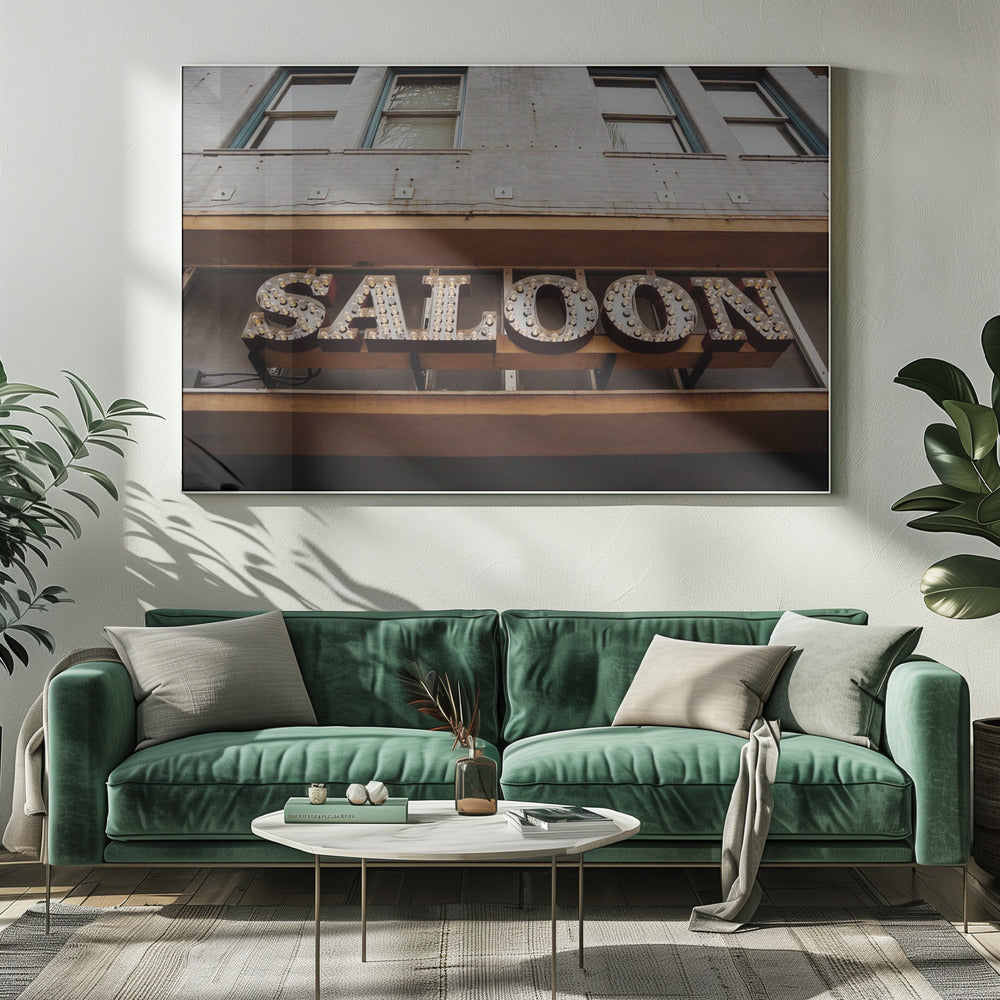 Vintage Saloon Sign | Canvas