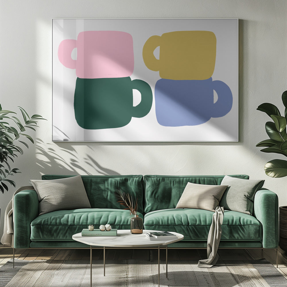 Colorful Coffee Mugs | Canvas