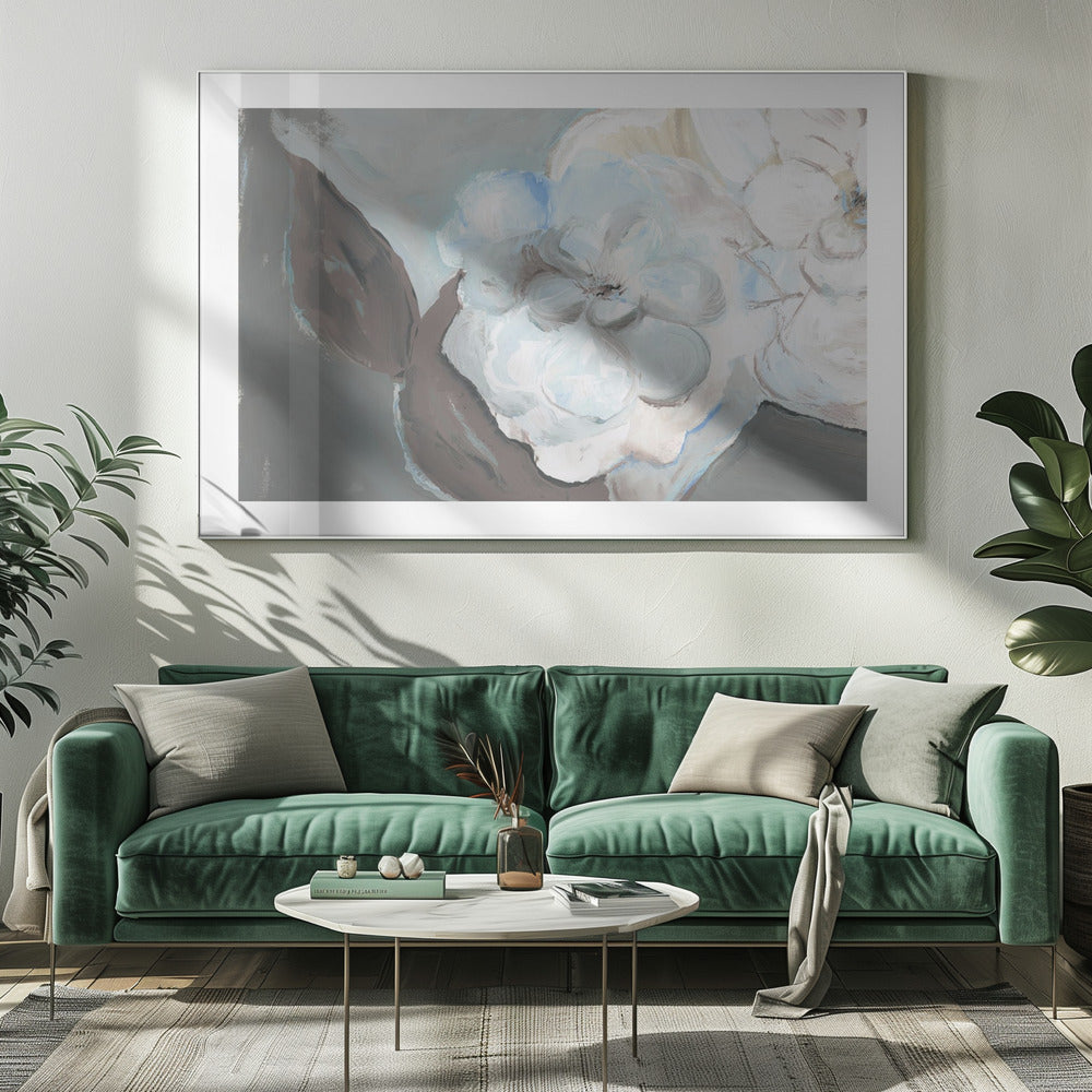 White Petals & Shadows | Canvas