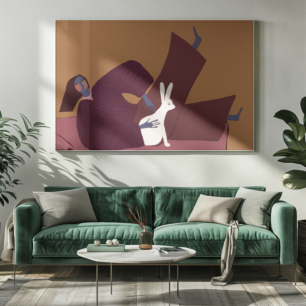 Rabbit lover | Canvas
