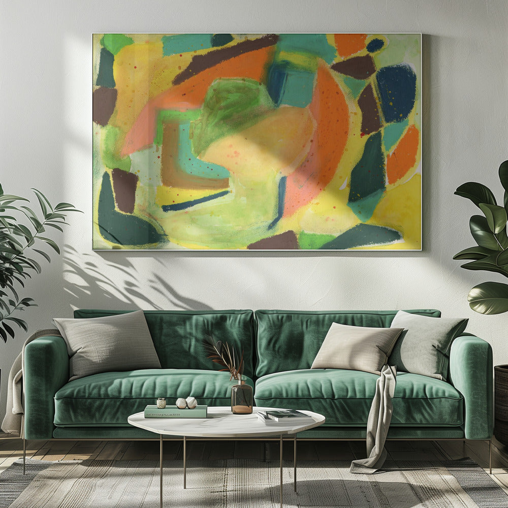 Watercolour & pastel Abstract | Canvas