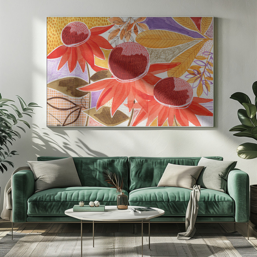 Layered Botanical Watercolour | Canvas