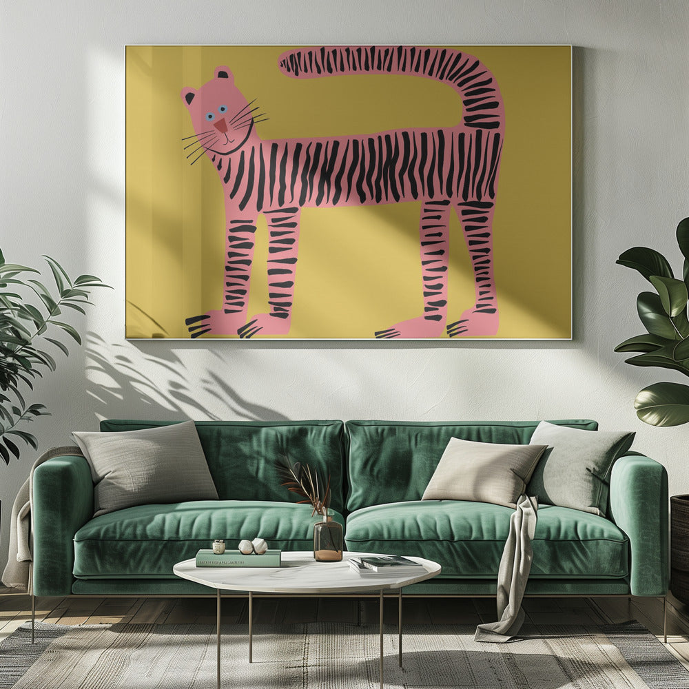 Tiger cat yellow | Canvas