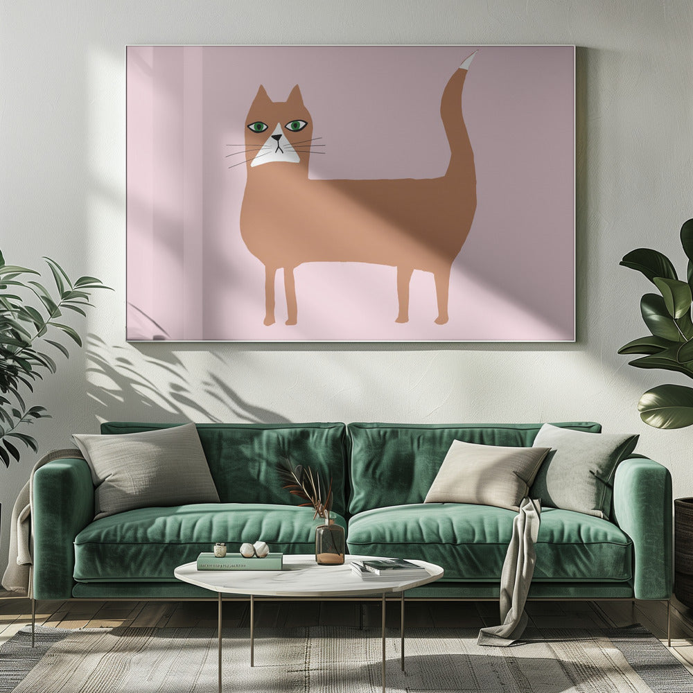 Cat ginger orange | Canvas