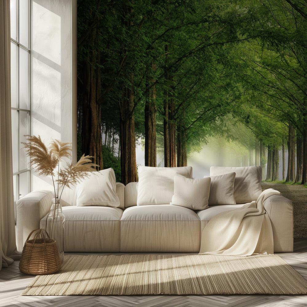 Metasequoia Road | Wallpaper