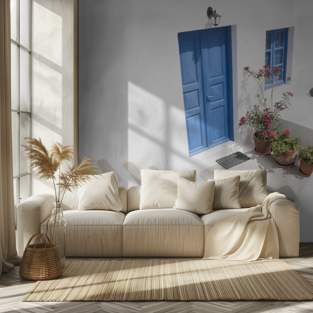 steps down to blue | Wallpaper