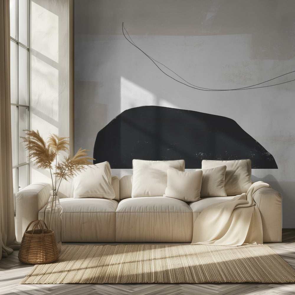 Black Geometric Shapes | Wallpaper