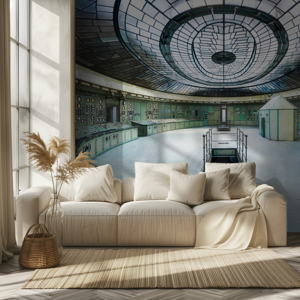 Abandoned Art Deco Control Room | Wallpaper