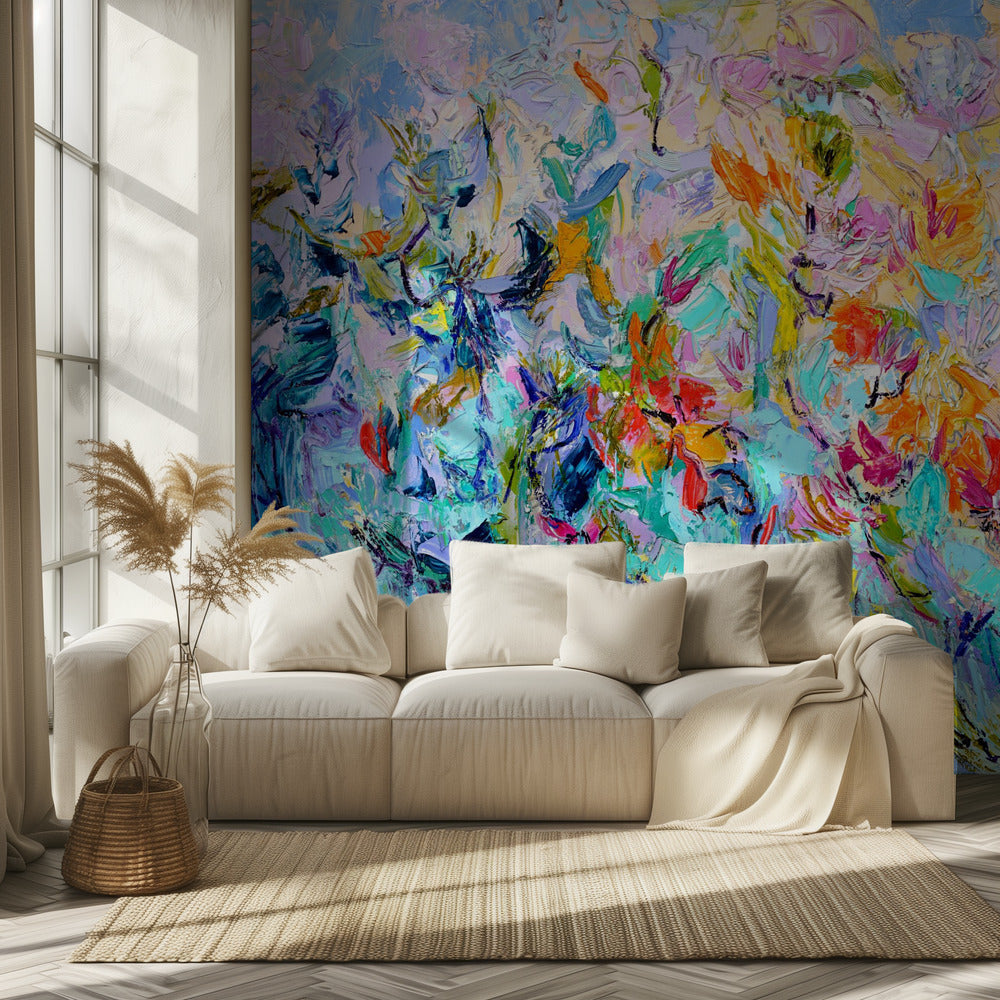 Radiant Floral Harmony | Wallpaper