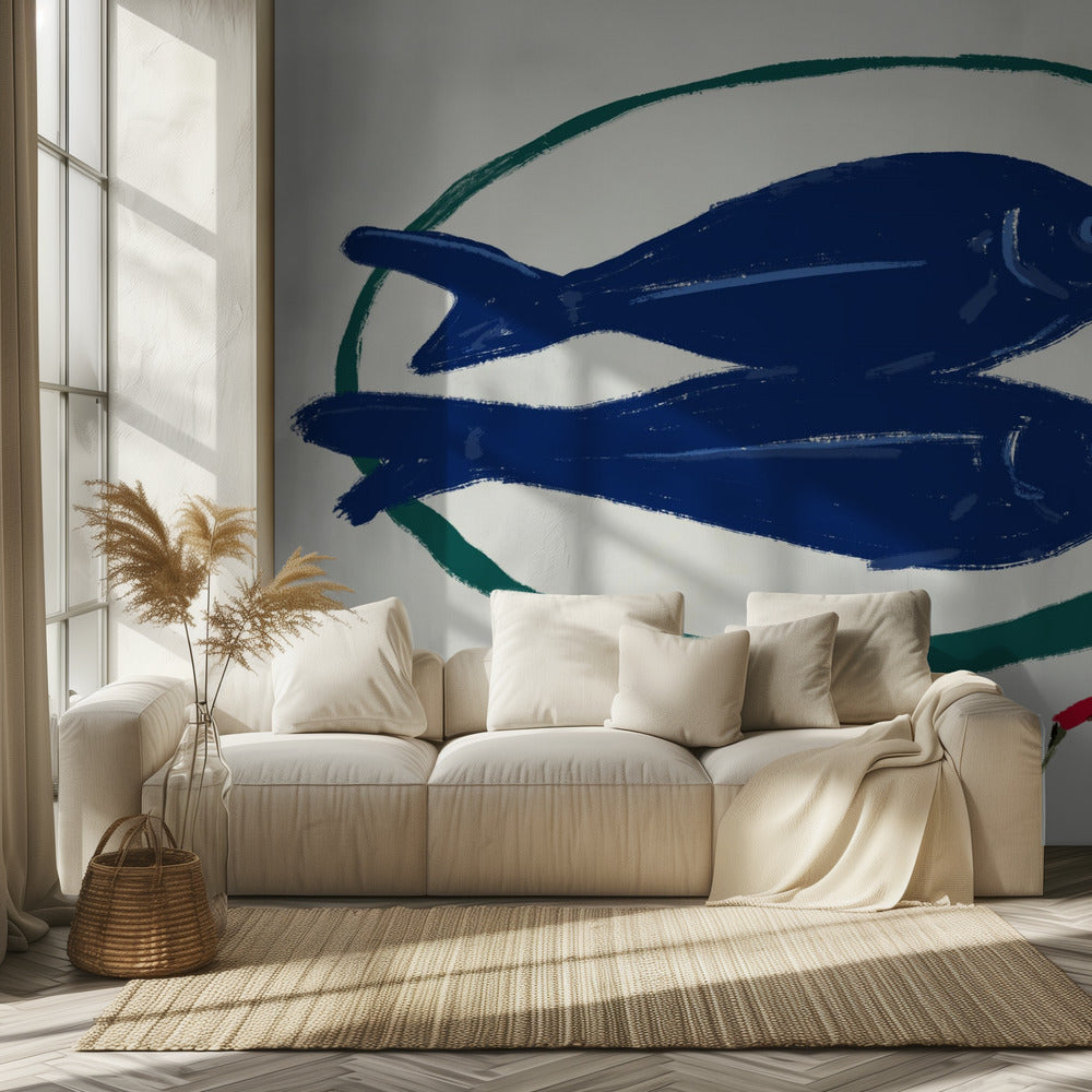Blue Fish and Spice | Wallpaper