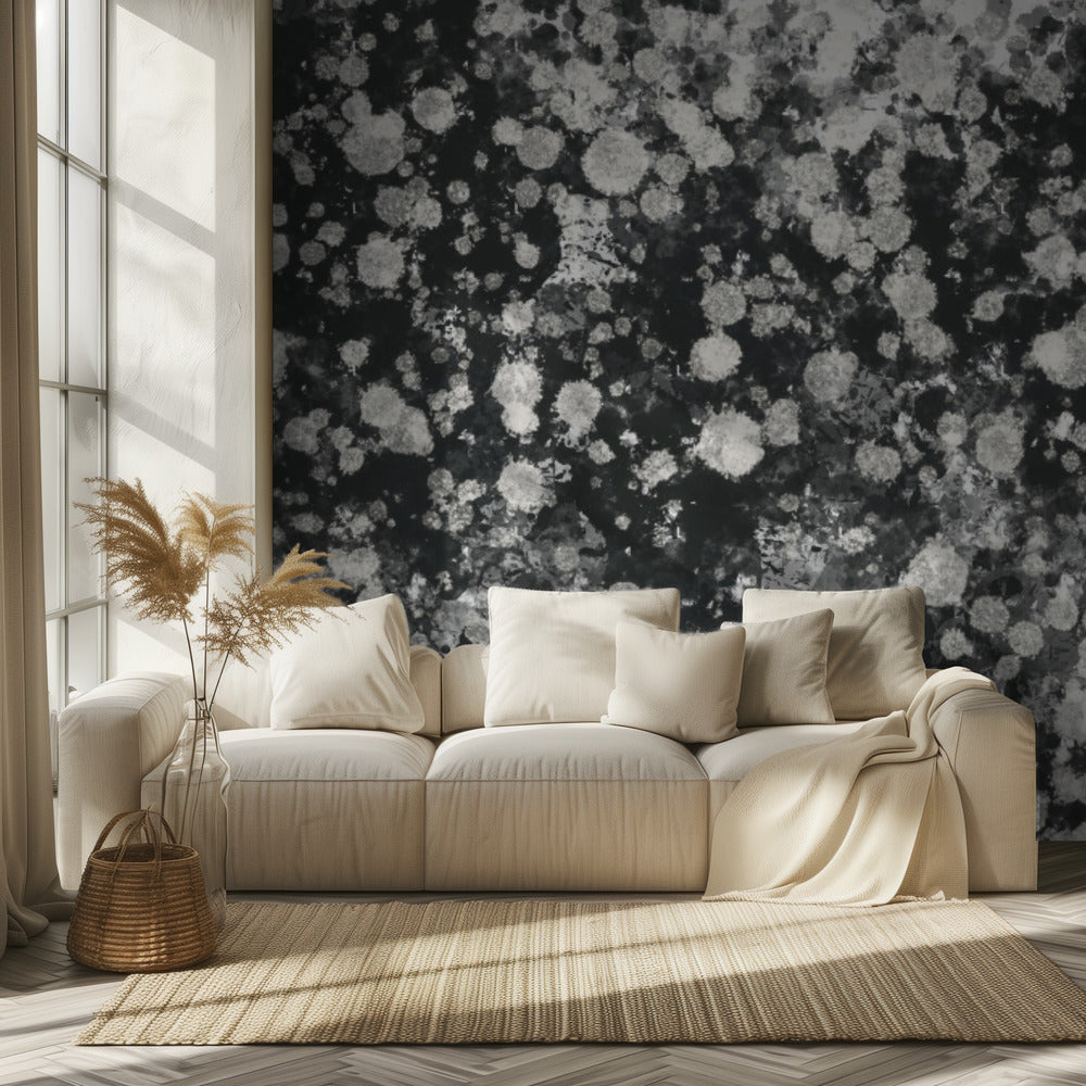 Dynamic Black and White Mystic Dots | Wallpaper