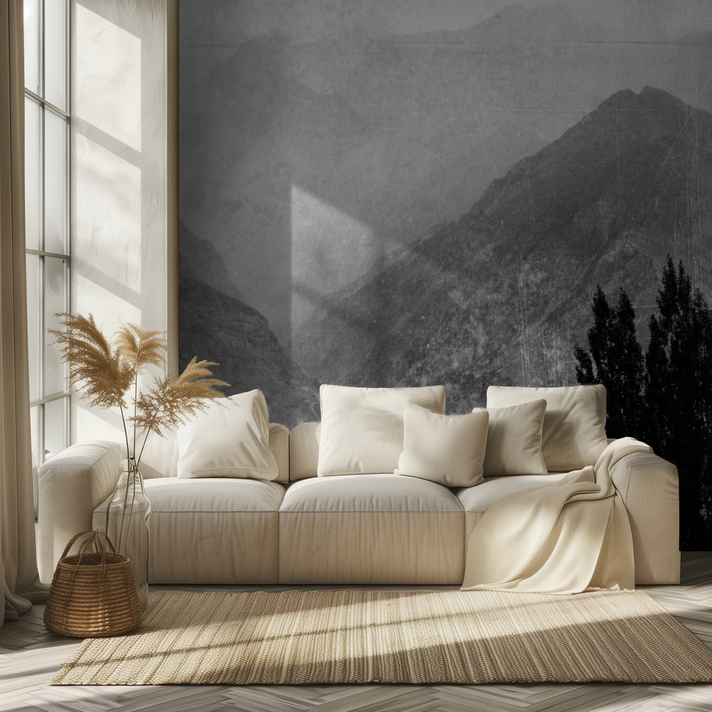 Trees in the mountains | Wallpaper