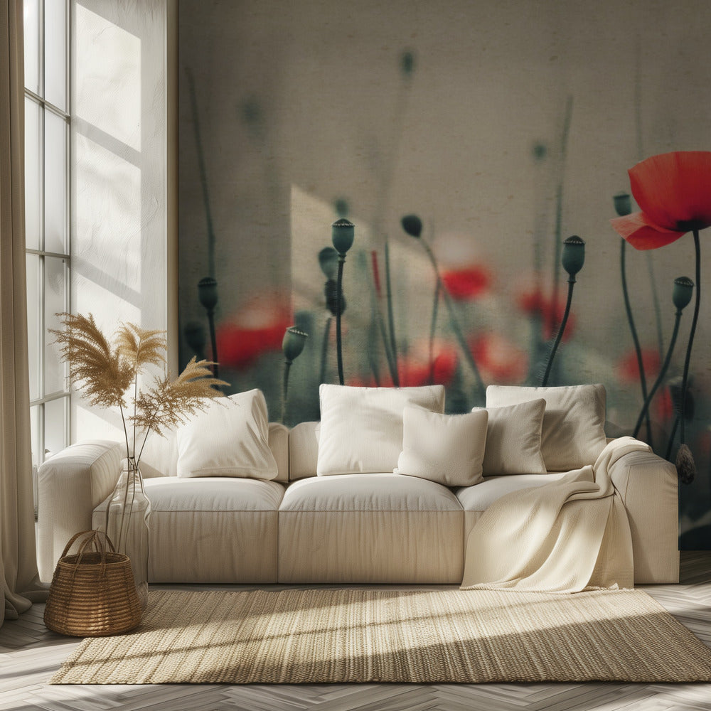 Poppies in the Mist | Wallpaper