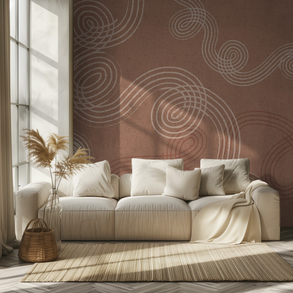 calming essentials loops Mocha Mousse | Wallpaper