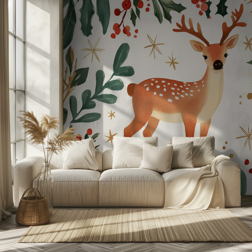 Enchanted Forest Deer | Wallpaper
