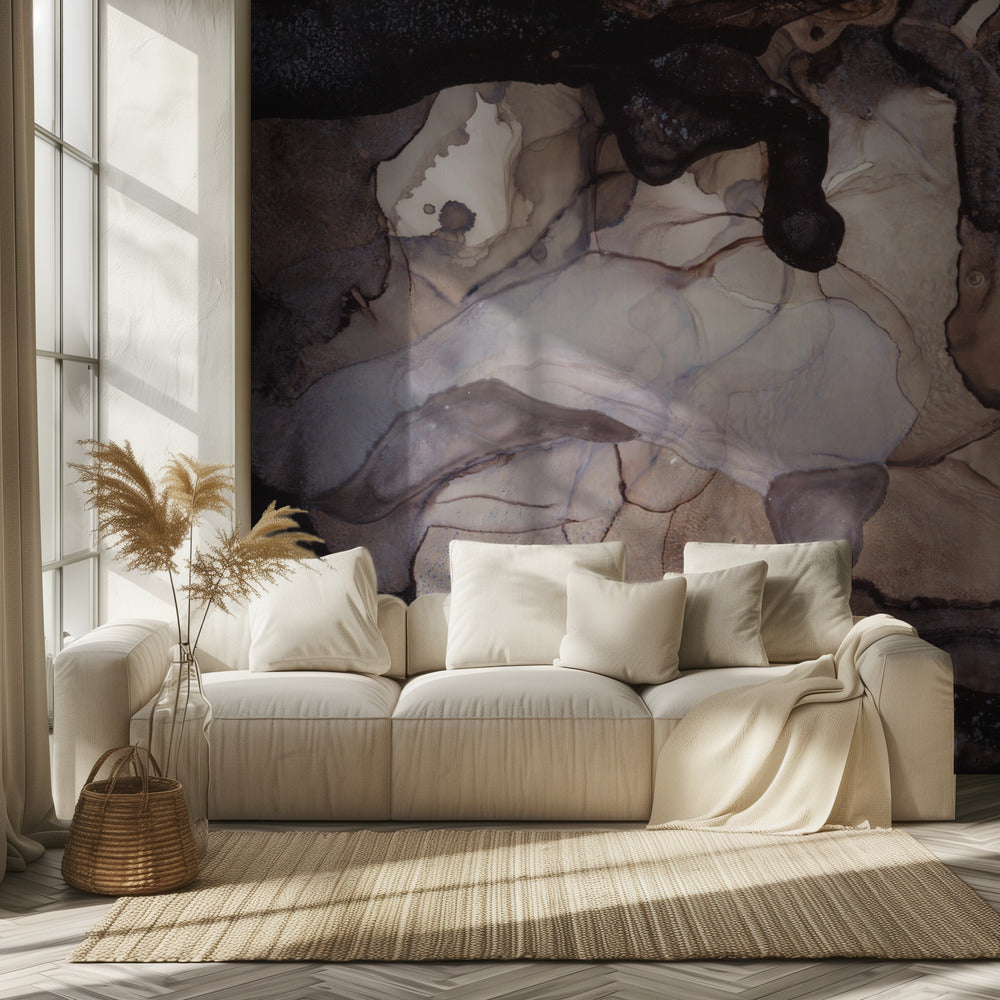 Earthy Tones and Swirling Patterns | Wallpaper