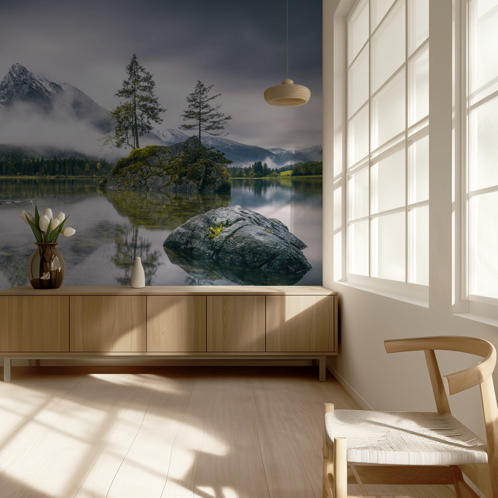 Rainy morning at Hintersee (Bavaria) | Wallpaper