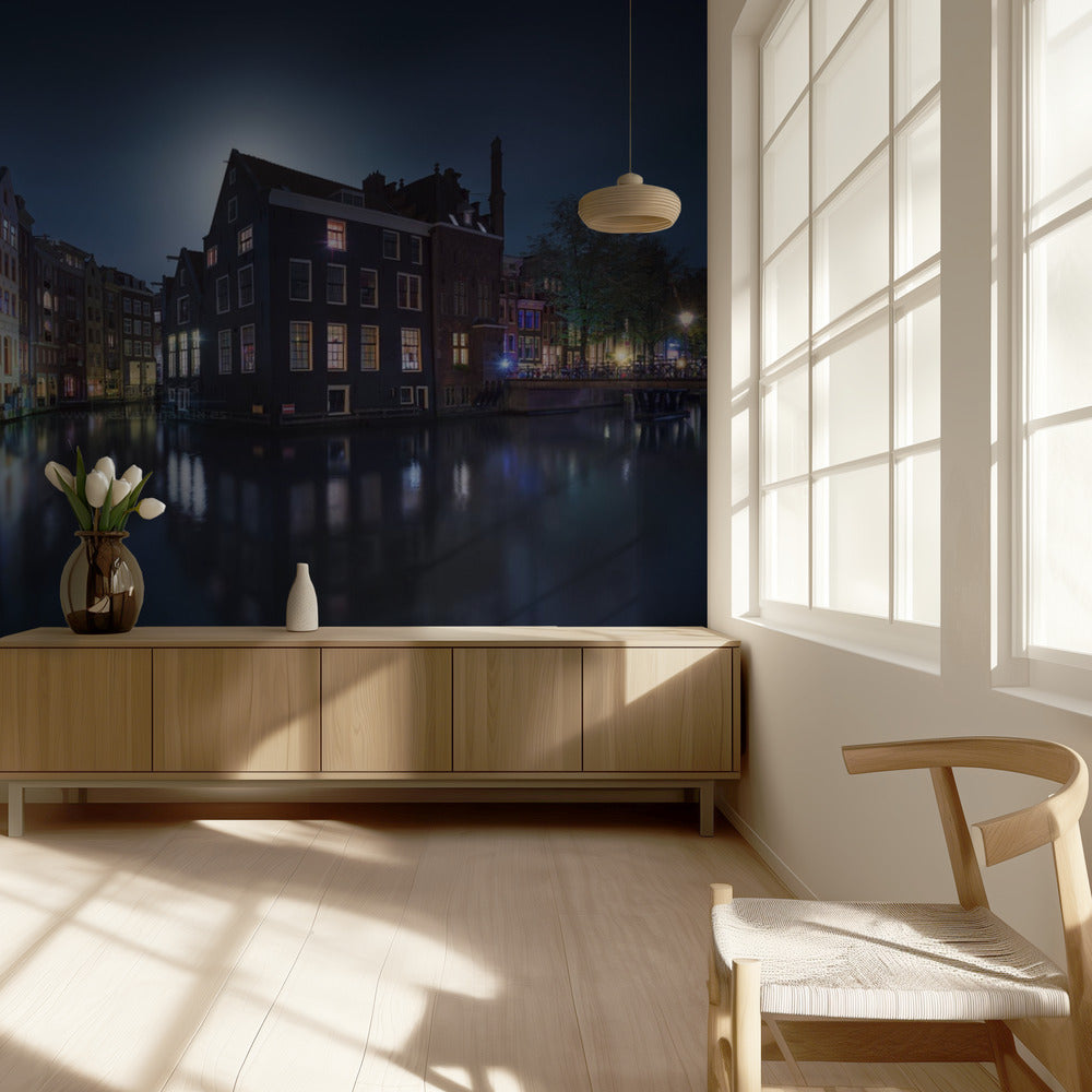 Moonlight over Amsterdam | Wallpaper