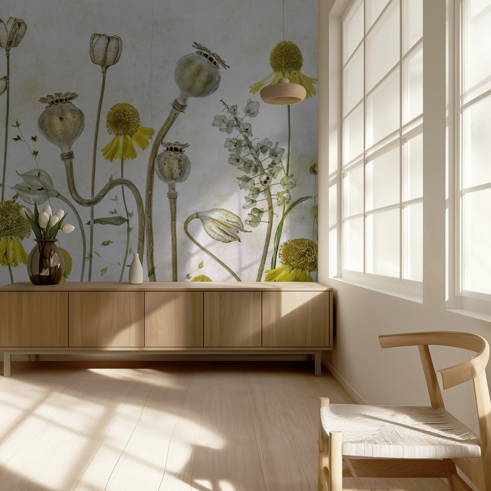 Poppies and Helenium | Wallpaper
