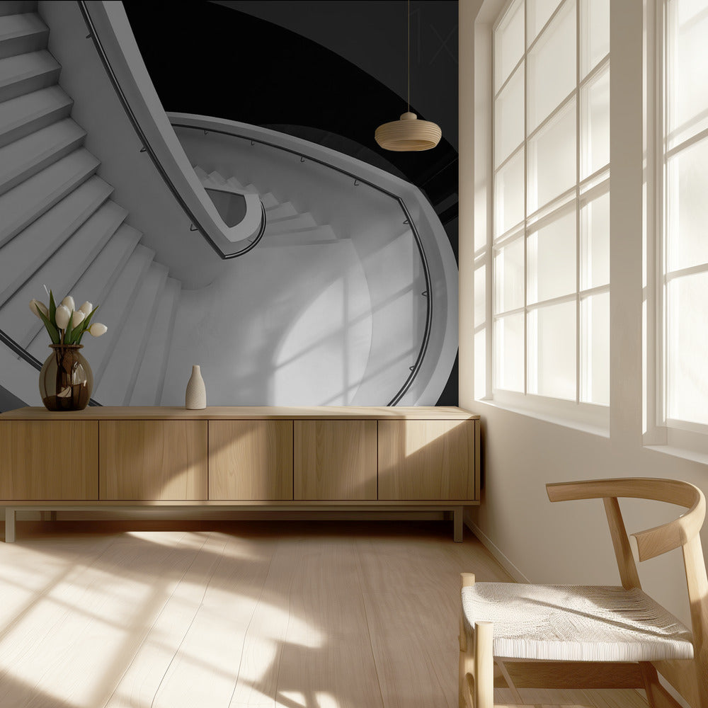 B&W staircase | Wallpaper