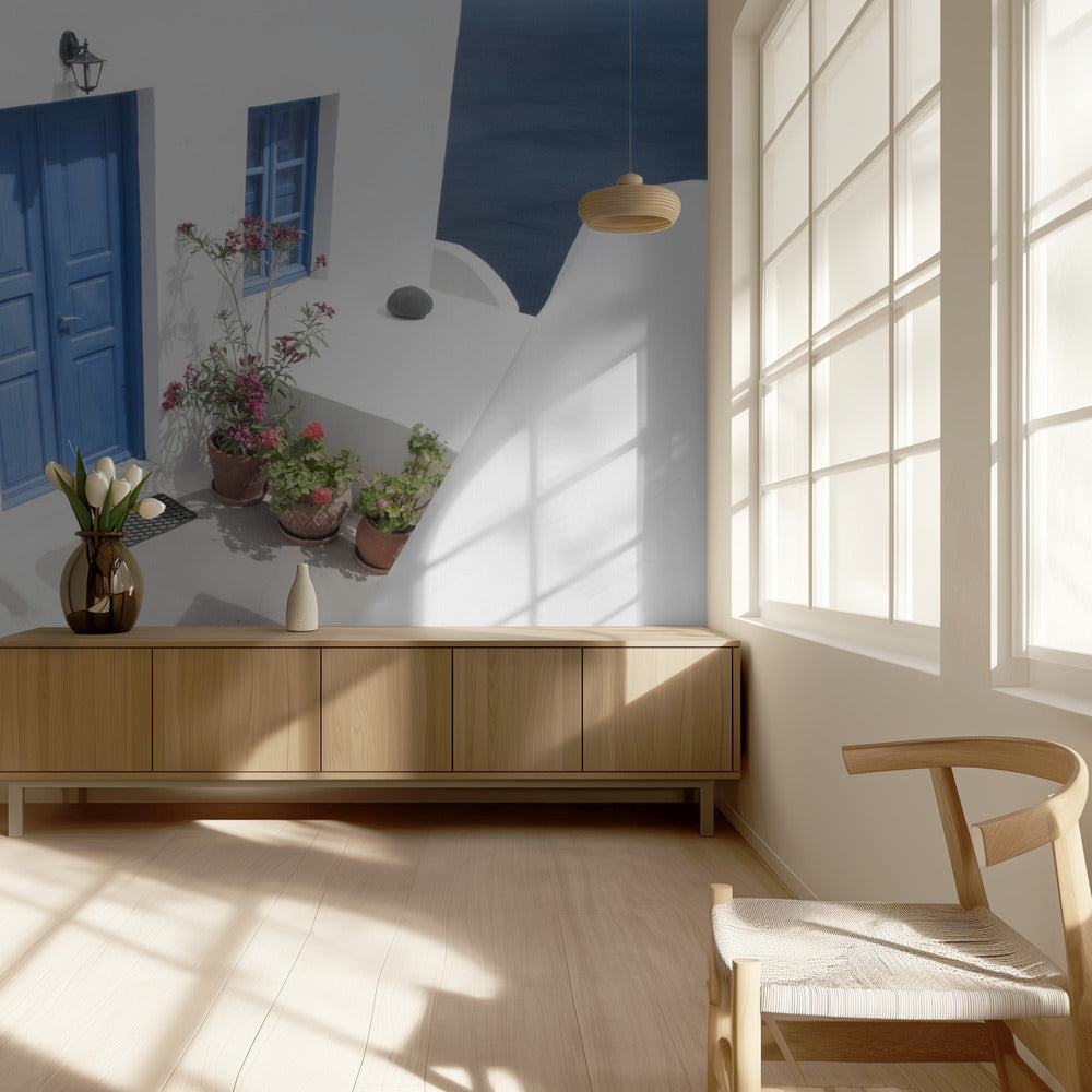 steps down to blue | Wallpaper