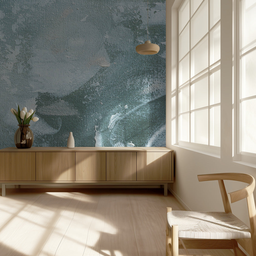 Green and White Acrylic | Wallpaper