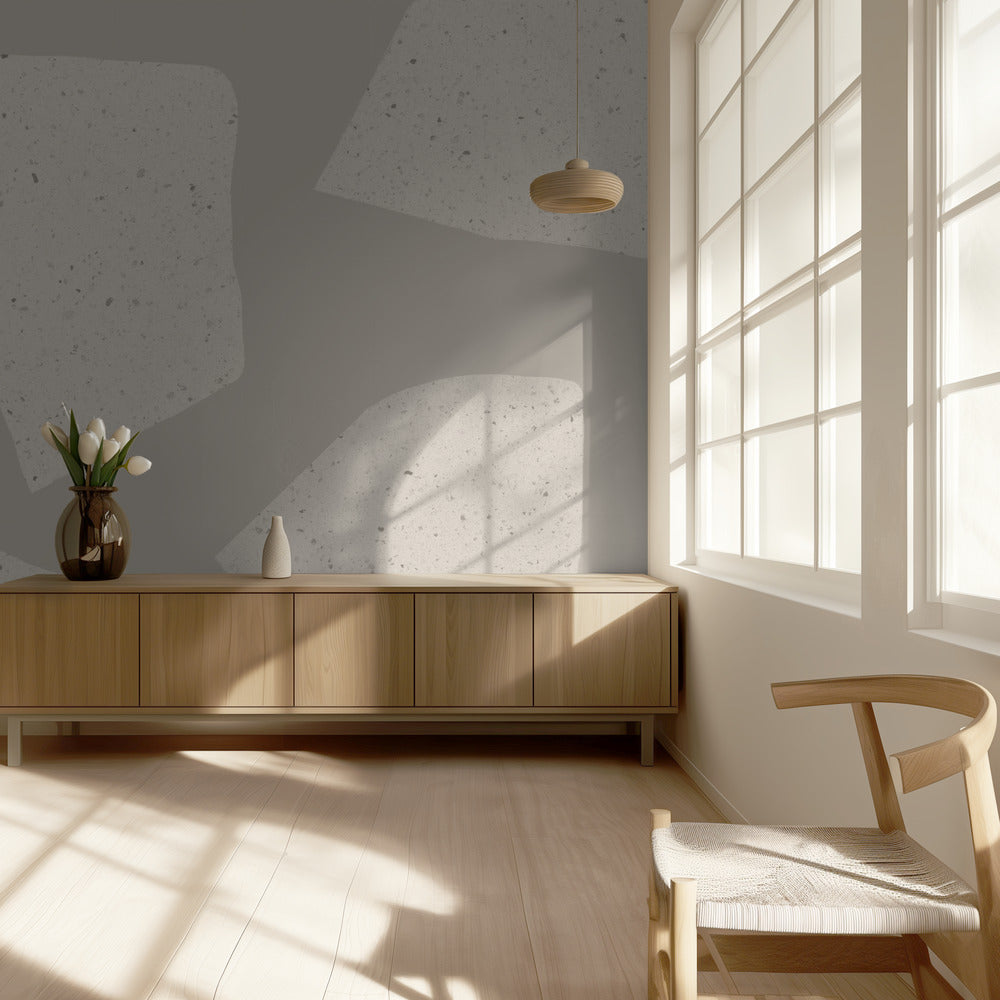 Irregular Light Beige Shapes | Wallpaper