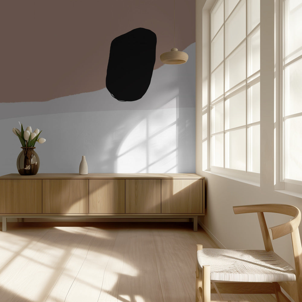 Minimalist Bold Black Shapes | Wallpaper