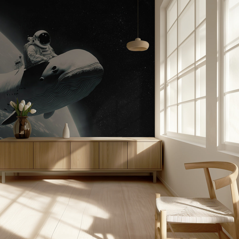 Cosmic Whale Ride | Wallpaper