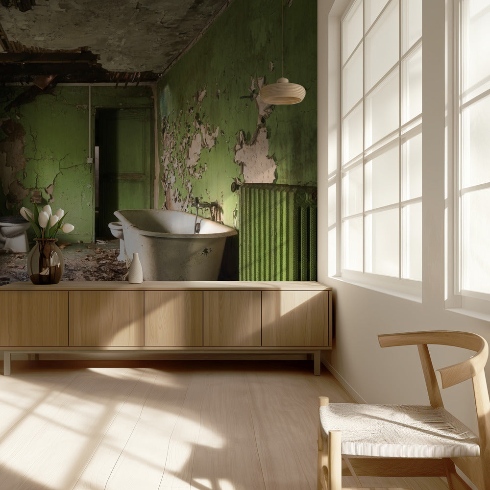 Green Bathroom | Wallpaper