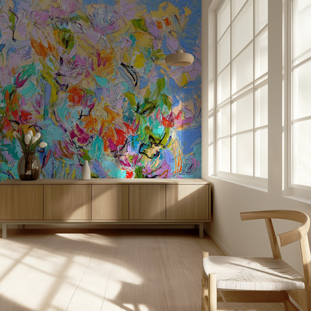 Radiant Floral Harmony | Wallpaper