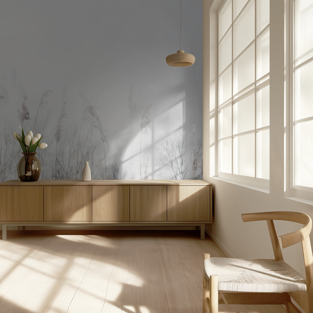 Landscape of reeds and grass | Wallpaper