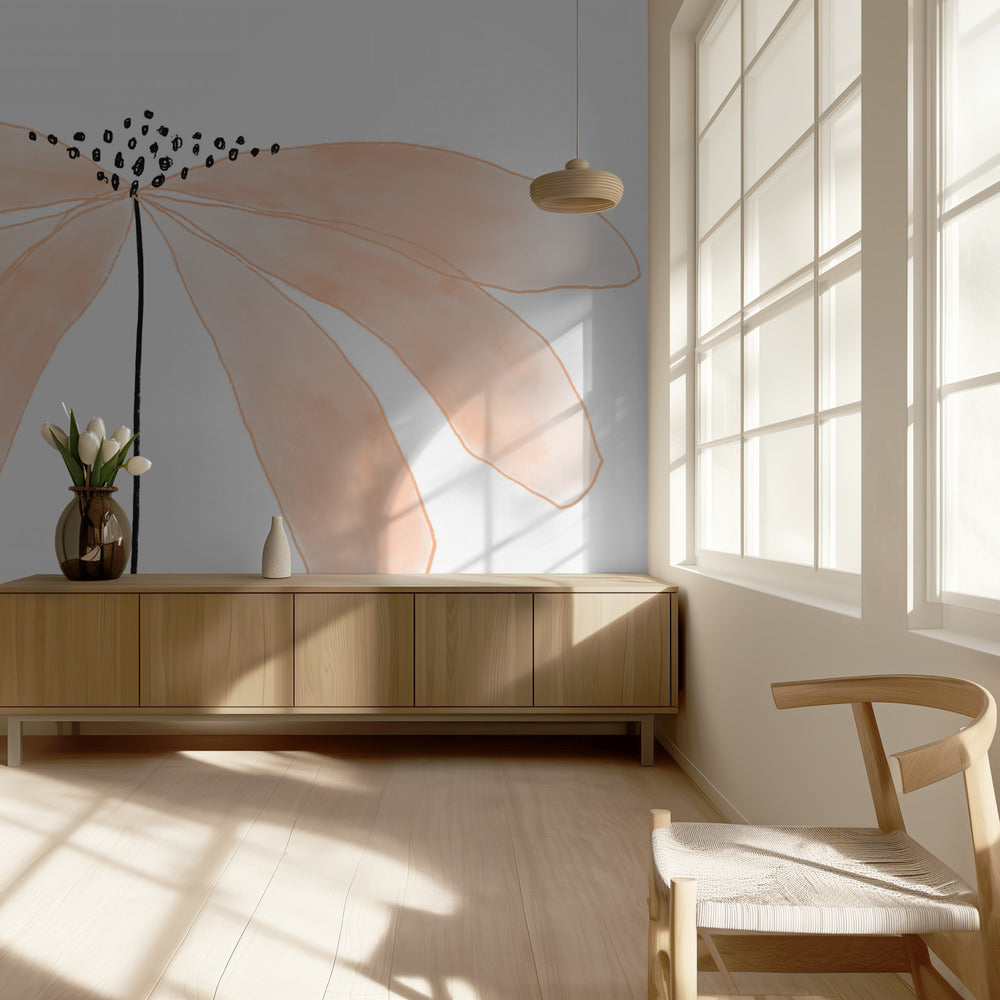 Delicate Peach Color Flower with Petals | Wallpaper