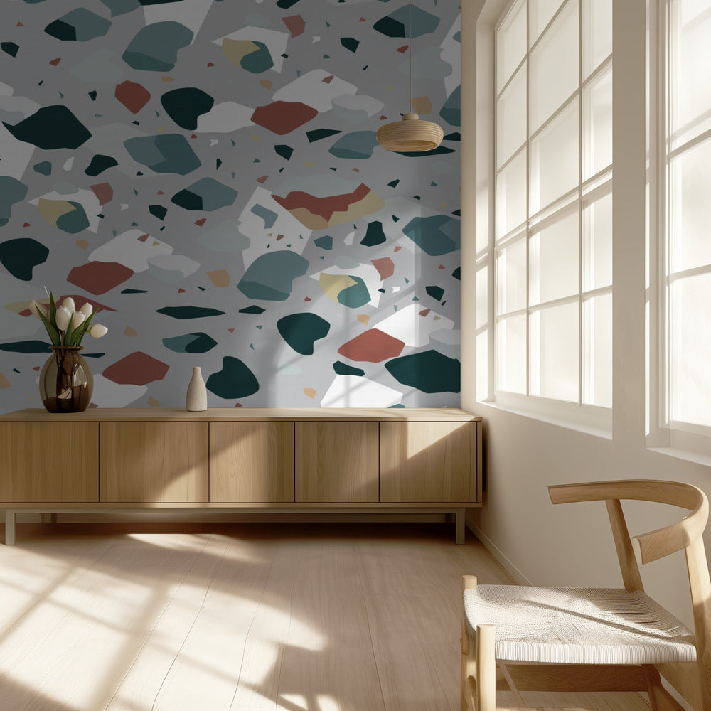 Terrazzo_Grey | Wallpaper